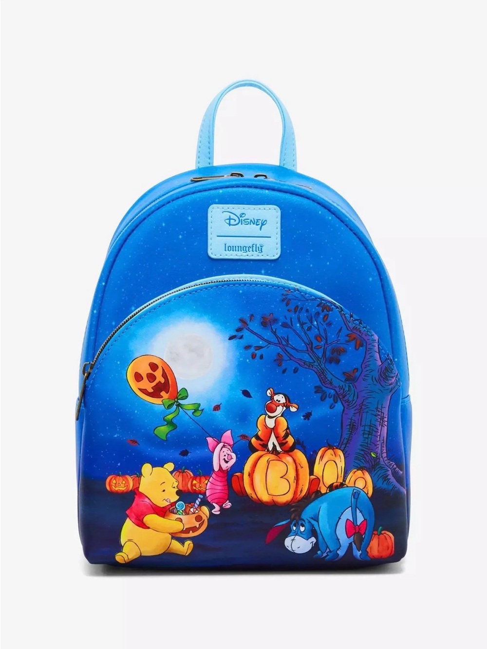 Loungefly Blue Winnie the Pooh Halloween Mini Backpack
